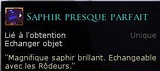 Saphir presque parfait